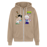 Ramen HunterXHunter Unisex Full Zip Hoodie - tan