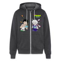 Ramen HunterXHunter Unisex Full Zip Hoodie - charcoal grey